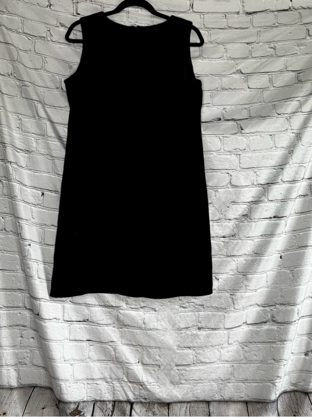 Vintage 90s GAP Crushed Velvet Little Black Minimalist Jumper‎ Dress Sz 10 AS IS - Picture 6 of 9